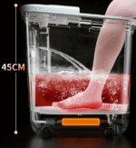 ACK foot bath fully automatic heating constant temperature household over calf knee wash foot basin electric massage artifact foot bath - Image 3