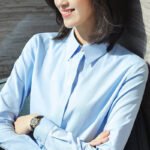 2022 autumn and winter models of women's professional long-sleeved white shirt with fashionable dress design sense niche work clothes shirt - Image 5