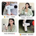 AUX Mini Fascia Gun High-frequency Vibration Muscle Relaxation Massage Gun Neck Membrane Gun Cervical Spine Massager Set Fascia Gun Fitness/Sports Equipment Gift Practical Men - Image 5