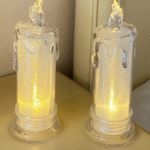Night light bedside light bedroom dormitory ins girly mood soft light atmosphere light unplugged simulation candle table lamp