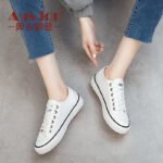 Agsdon canvas shoes women's all-match Japanese white shoes women's trendy shoes flat light casual shoes women's shoes 70388 - Image 4