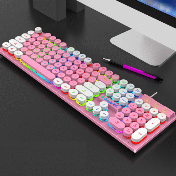 Viper K4 wired game color-blocking keyboard desktop computer accessories luminous manipulator feel wired backlit keyboard