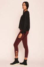 Second-Skin Feel Legging - Calf Cross Straps 25" - Image 2