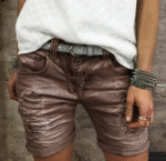 Factory direct sale new foreign trade wish Amazon hot sale wash water hole casual denim shorts women - Image 4