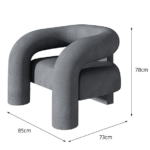 Single sofa chair light luxury leisure net red chair living room Nordic single chair bedroom simple balcony lazy sofa - Image 5