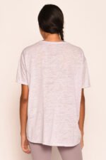Loose Short Sleeves Burnout Tee - Image 3