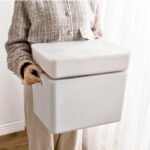 Visitor Storage Box Japanese Simple Desktop with Handle Storage Box Cosmetic Snack Storage Box Multifunctional Sundry Storage Box Underwear Storage Basket 15L Medium Size 4# - Image 6