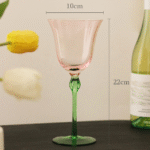 French retro style red wine glass Moshang flowers blooming wine goblet flower shape cup Valentine's Day Tanabata gift - Image 5