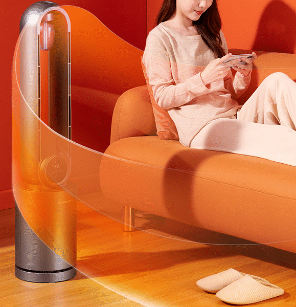 Chigo heater household energy-saving power-saving vertical electric heating whole house speed hot fan small sun heater artifact