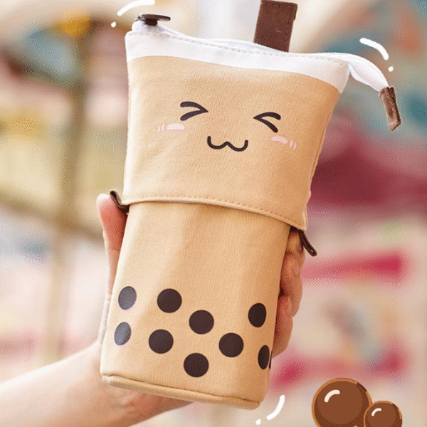 Japanese cute milk tea high school students popular niche pencil case