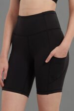 High-Waist Biker Short With Pockets