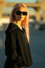 Wide Neck Zipper Sweater - Image 2