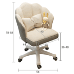 Computer chair home swivel chair comfortable sedentary office chair desk chair girl bedroom study backrest makeup chair - Image 2