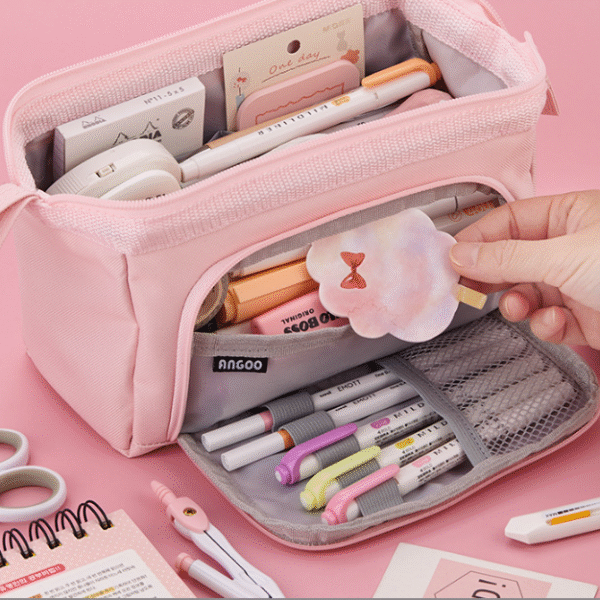 ins Japanese high-value pencil case large-capacity stationery pencil case girl junior high school student stationery bag pencil case boy primary school pencil case junior high school female high school furniture niche high school