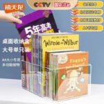 Xitianlong Japanese-style minimalist transparent storage box multifunctional desktop storage box book mask storage 1 pack large - Image 2