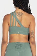 Asymmetrical Straps Sports Bra - Image 4